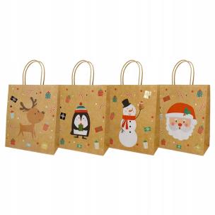 Opakowanie Torba prezentowa 32x42cm Kraft mix