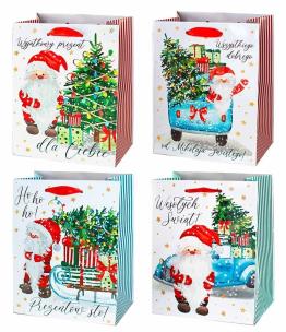 Opakowanie Torba TM Boże Narodzenie Mikołaje MIX