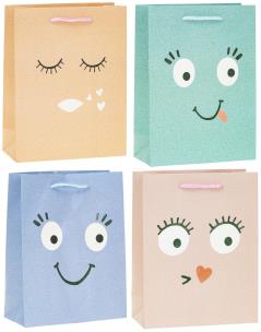 Opakowanie Torebka Lux z brokatem duża mix ROZETTE