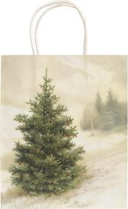 Opakowanie Torebka ozdobna A5 STBAG149 Jodła zimą Święta