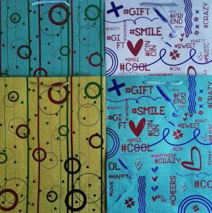 Opakowanie Torebka ozdobna BROKAT 32x26x12 FRESH