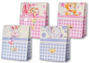 Opakowanie Torebka ozdobna laminowana PL-20 średnia z kartką