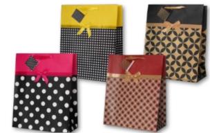 Opakowanie Torebka ozdobna z kokardą PL-2K mała MIX