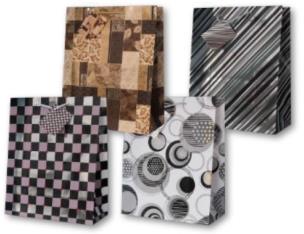 Opakowanie Torebka ozdobna złocona PL-6Z średnia