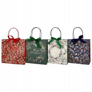 Opakowanie Torebka prezentowa 34x34cm wianek mix