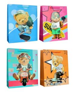 Opakowanie Torebka upominkowa 3D brokat JYWK081 M