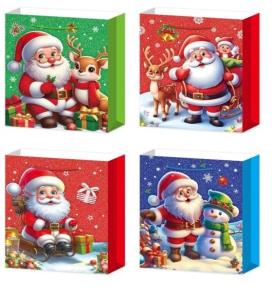 Opakowanie Torebka upominkowa L Boże Narodzenie MIX