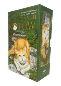 Torot mistycznych kotów. Autor: Lunaea Weatherstone, Mickie Mueller. Multiszop.pl Okładka książki Torot mistycznych kotów