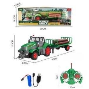 Opakowanie Traktor R/C z przyczepą do przewożenia drewna 1:24