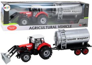Opakowanie Traktor z cysterną na napęd czerwony