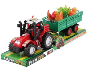 Opakowanie Traktor z przyczepą i kurami