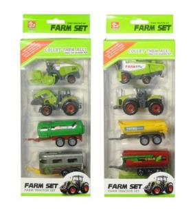 Opakowanie Traktor z przyczepami 2szt MIX