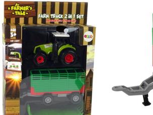 Opakowanie Traktor z przyczepką autko farma