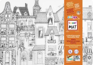 Opakowanie Transparentna mata Strigo Funny Mat Budynki sąsiedzi 68x48 cm