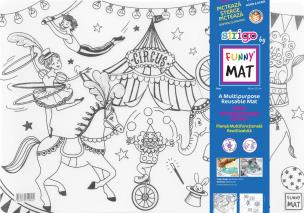 Transparentna mata Strigo Funny Mat Circus 48x33.5 cm. Wydawca: Strigo. Multiszop.pl Opakowanie Transparentna mata Strigo Funny Mat Circus 48x33.5 cm