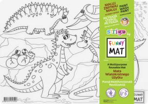 Opakowanie Transparentna mata Strigo Funny Mat Dinozaury 25x35 cm