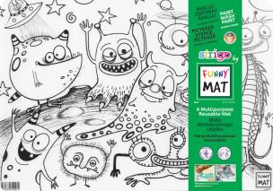 Transparentna mata Strigo Funny Mat Kosmici 48x33,5 cm. Wydawca: Strigo. Multiszop.pl Opakowanie Transparentna mata Strigo Funny Mat Kosmici 48x33,5 cm