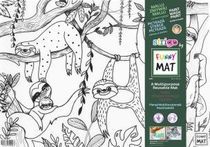 Transparentna mata Strigo Funny Mat Leniwce 48x33.5 cm. Wydawca: Strigo. Multiszop.pl Opakowanie Transparentna mata Strigo Funny Mat Leniwce 48x33.5 cm