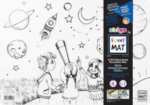 Transparentna mata Strigo Funny Mat Obserwacja nieba 48x33.5 cm. Wydawca: Strigo. Multiszop.pl Opakowanie Transparentna mata Strigo Funny Mat Obserwacja nieba 48x33.5 cm