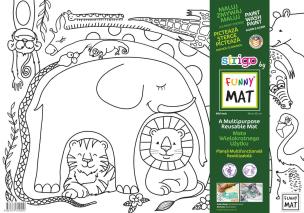 Opakowanie Transparentna mata Strigo Funny Mat Safari 48x33.5 cm
