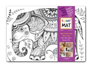 Opakowanie Transparentna mata Strigo Funny Mat Słoń 68x48 cm