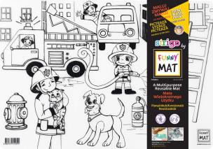 Opakowanie Transparentna mata Strigo Funny mat Strażak 48x33.5 cm