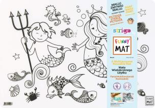 Opakowanie Transparentna mata Strigo Funny Mat Syrena 48x33.5 cm