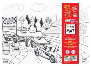 Transparentna mata Strigo Funny Mat Wyścigówki 48x33.5 cm. Wydawca: Strigo. Multiszop.pl Opakowanie Transparentna mata Strigo Funny Mat Wyścigówki 48x33.5 cm