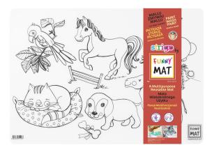 Transparentna mata Strigo Funny Mat Zwierzęta domowe 48x33.5 cm. Wydawca: Strigo. Multiszop.pl Opakowanie Transparentna mata Strigo Funny Mat Zwierzęta domowe 48x33.5 cm