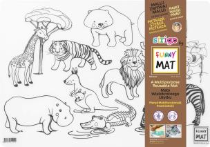 Transparentna mata Strigo Funny Mat Zwierzęta Dzikie 48x33.5 cm. Wydawca: Strigo. Multiszop.pl Opakowanie Transparentna mata Strigo Funny Mat Zwierzęta Dzikie 48x33.5 cm