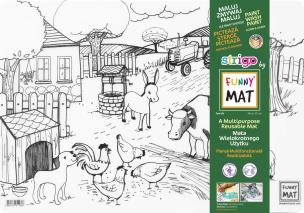 Transparentna mata Strigo Funny Mat Życie na farmie 48x33.5 cm. Wydawca: Strigo. Multiszop.pl Opakowanie Transparentna mata Strigo Funny Mat Życie na farmie 48x33.5 cm