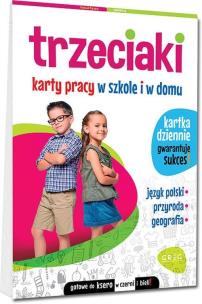 Okładka książki Trzeciaki. Karty pracy w szkole i w domu