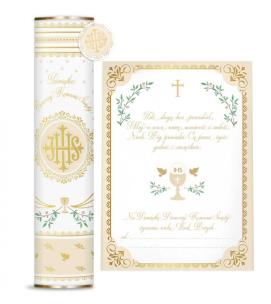 Opakowanie Tuba Pamiątka Komunijna Ornament