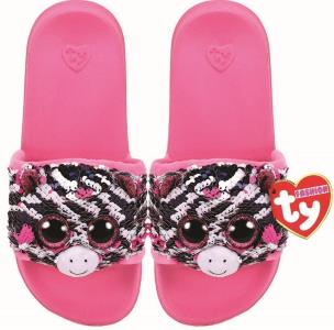 Opakowanie Ty Fashion cekinowe kapcie - Zebra rozm.L