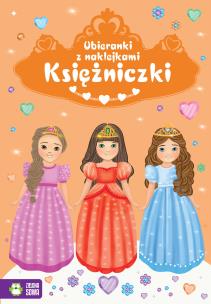 Okładka książki Ubieranki z naklejkami Księżniczki