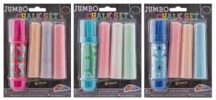 Opakowanie Uchwyt na kredę Jumbo + 3 kredy mix