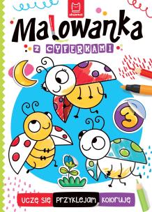 Okładka książki Uczę się, przyklejam, koloruję. Malowanka z cyferkami