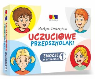 Uczuciowe przedszkolaki. Emocje w sytuacjach cz.1. Autor: Martyna Cembrzyńska, Krzysztof Kałucki. Multiszop.pl Okładka książki Uczuciowe przedszkolaki. Emocje w sytuacjach cz.1