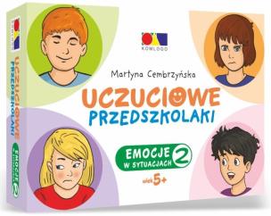 Uczuciowe przedszkolaki. Emocje w sytuacjach cz.2. Autor: Martyna Cembrzyńska. Multiszop.pl Okładka książki Uczuciowe przedszkolaki. Emocje w sytuacjach cz.2