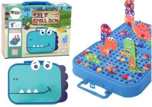 Opakowanie Układanka Dinozaur DIY walizka 227el