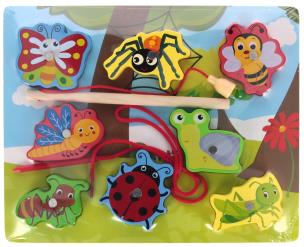 Układanka drewniana magnetyczna Owady. Wydawca: Mega Creative. Multiszop.pl Opakowanie Układanka drewniana magnetyczna Owady