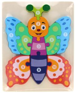 Opakowanie Układanka drewniana Motyl 10 elementów