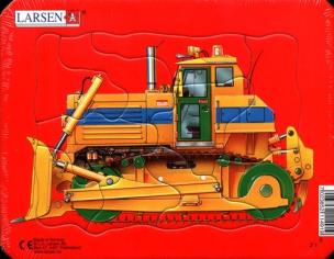 Układanka Koparka 8 elementów. Wydawca: Larsen. Multiszop.pl Opakowanie Układanka Koparka 8 elementów