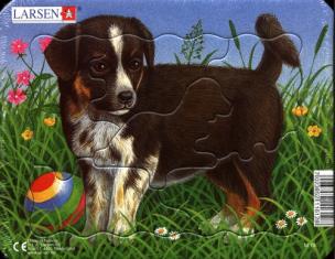 Układanka Koty i psy 7 elementów. Wydawca: Larsen. Multiszop.pl Opakowanie Układanka Koty i psy 7 elementów