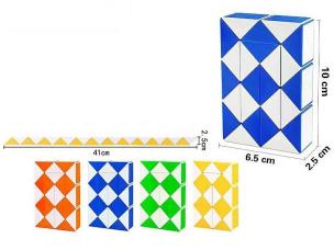 Opakowanie Układanka magiczny wąż 24 klocki MIX