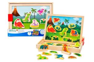 Opakowanie Układanka magnetyczna dinozaury