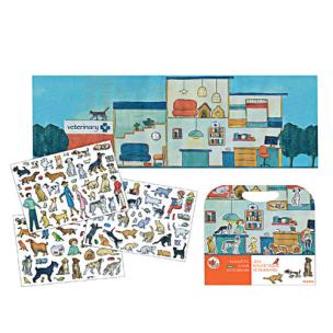 Opakowanie Układanka magnetyczna gra Weterynarz