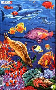 Układanka Rafa koralowa 25 elementów. Wydawca: Larsen. Multiszop.pl Opakowanie Układanka Rafa koralowa 25 elementów