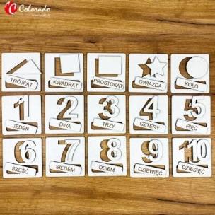 Opakowanie Układanka tematyczna - liczby i kształty