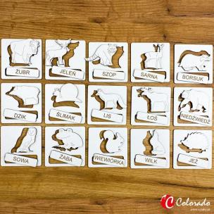 Opakowanie Układanka tematyczna - zwierzęta leśne